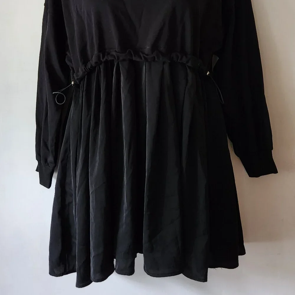 Flygo dress sz XL black goth festival oversize EUC - Picture 2 of 3